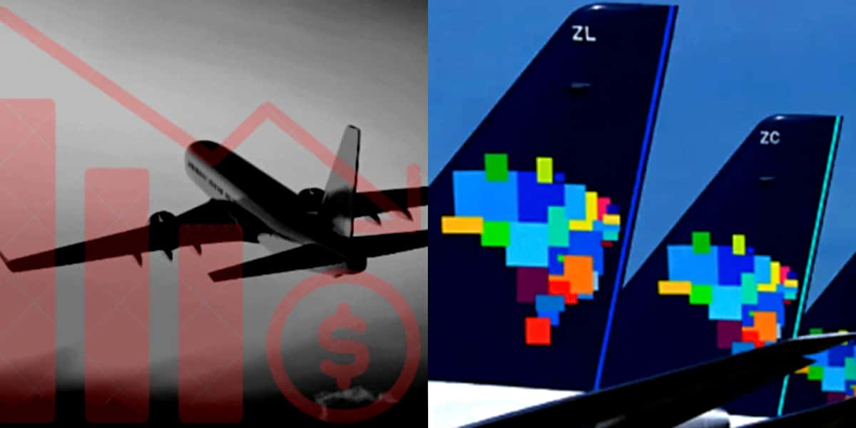 Companhia aérea, rival da Azul, deu adeus após decretar falência no ano de 2022 (Foto Reprodução/Montagem/Tv Foco)