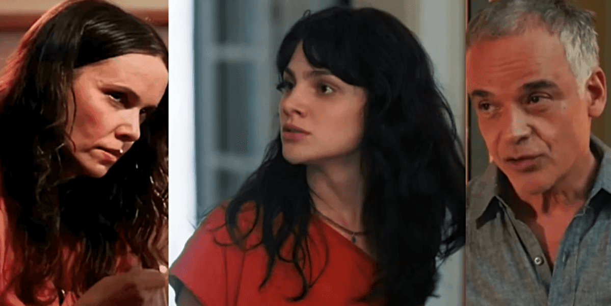 Andrade inferniza ainda mais Lucinda mas acaba tendo o que merece, pelas mãos de Petra, em "Terra e Paixão", novela da Globo (Foto Reprodução/Montagem/Tv Foco)