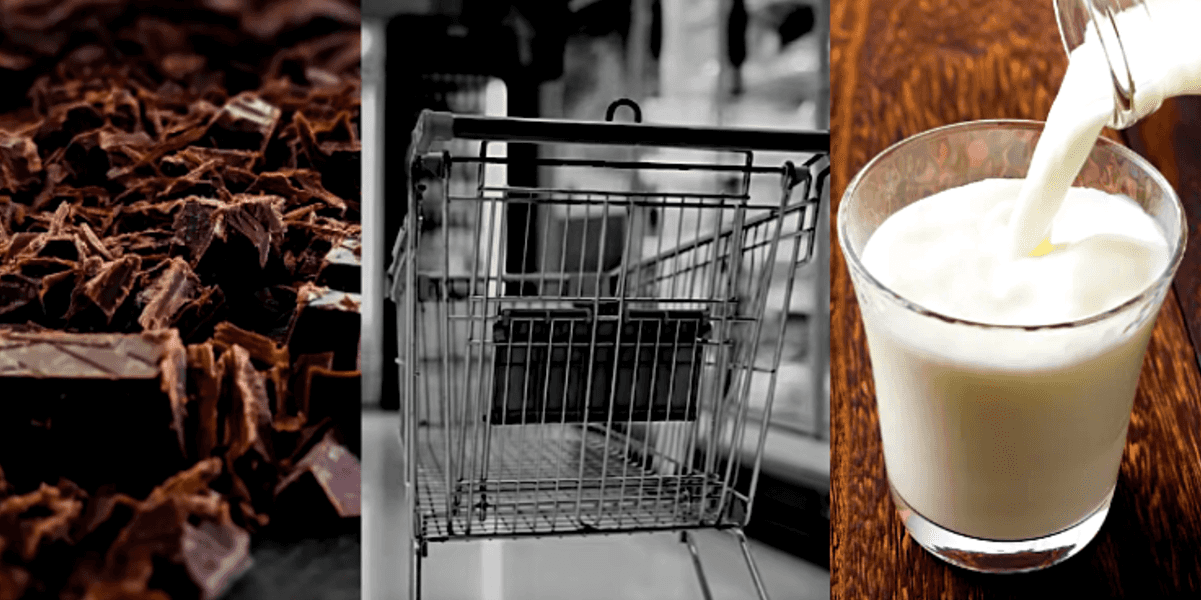 De chocolates com vidro e até mesmo leite com formol; Veja os alimentos que saíram de circulação nos mercados (Foto Reprodução/Montagem/Tv Foco)