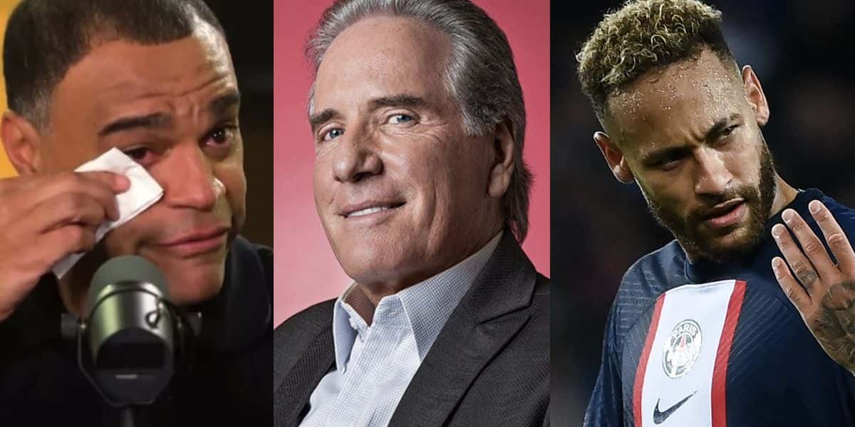 Denílson - Roberto Justos - Neymar (Fotos: Reproduções / YouTube / Internet)
