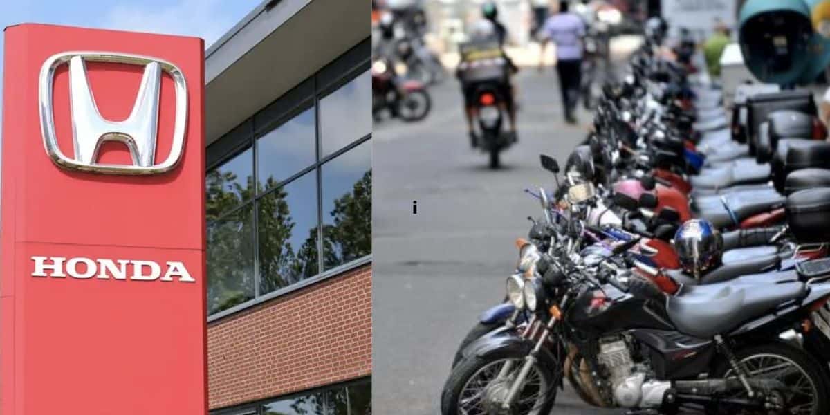 Honda e motos na rua (Fotos: Reproduções / internet / Lívia Stumpf)