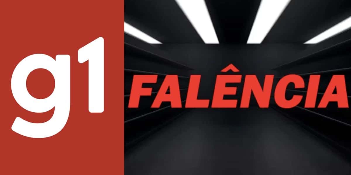 Logo G1, jornal da Globo, e falência (Foto: Reproduções / Internet / TV Foco)