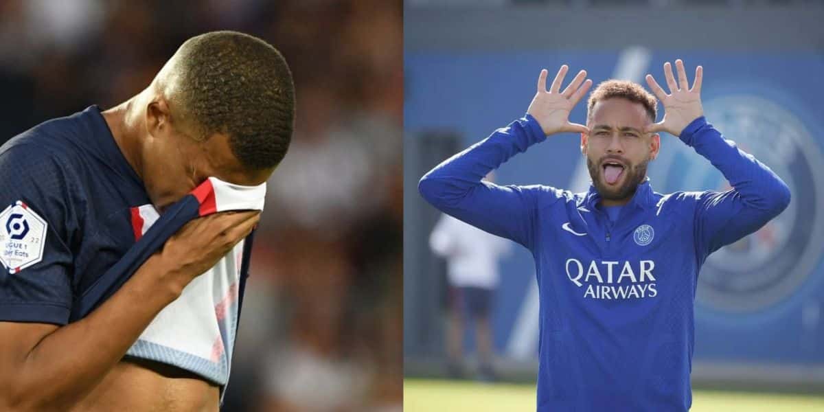 Mbappé e Neymar no PSG (Reprodução - Internet)