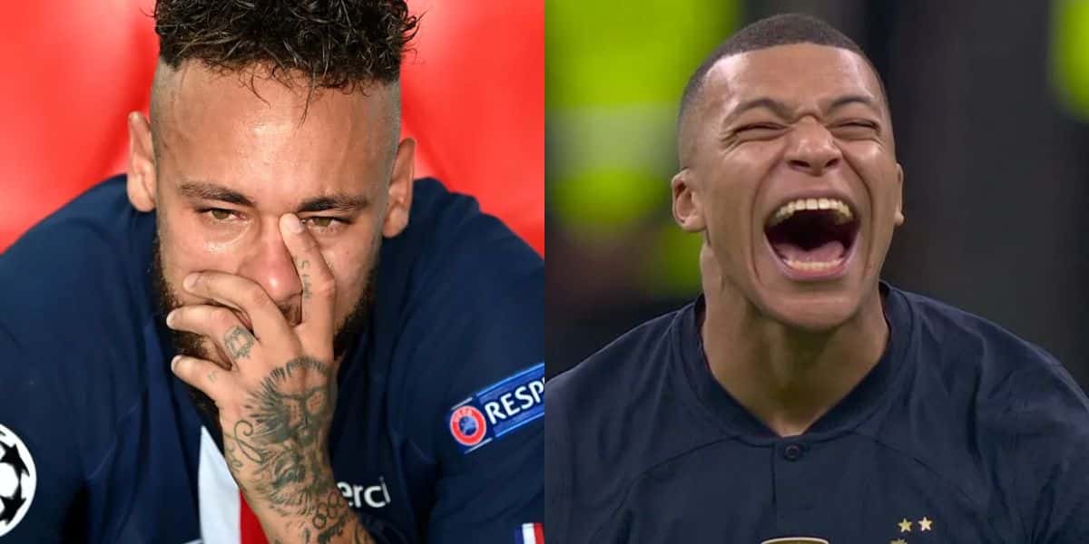 Neymar e Mbappé (Reprodução - Internet)