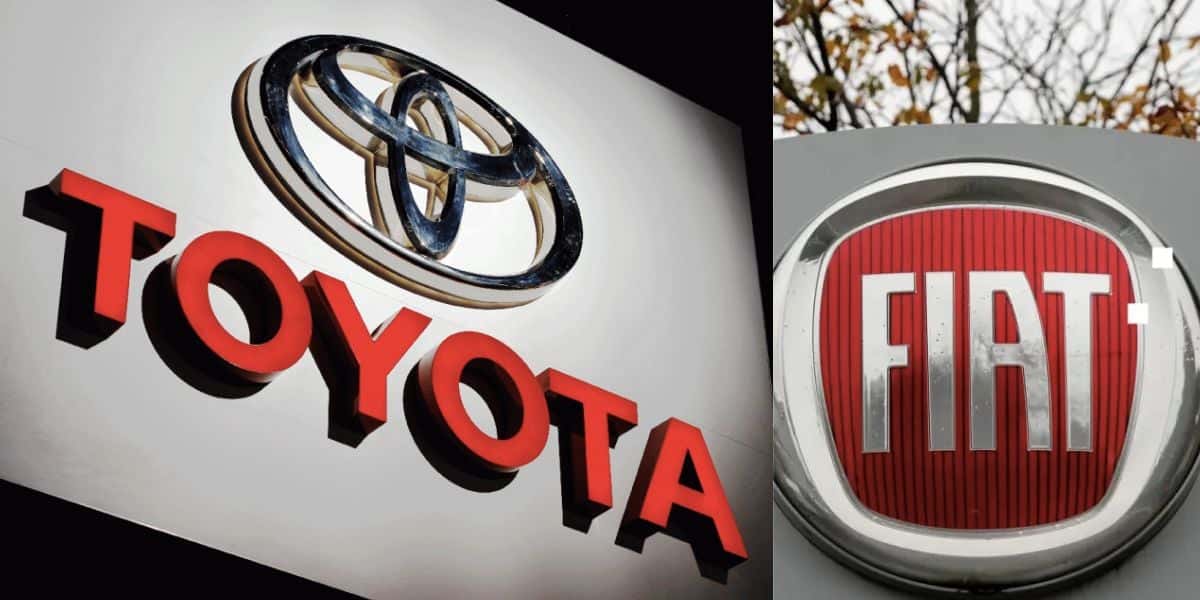 Toyota e Fiat (Fotos: Reproduções / Internet)