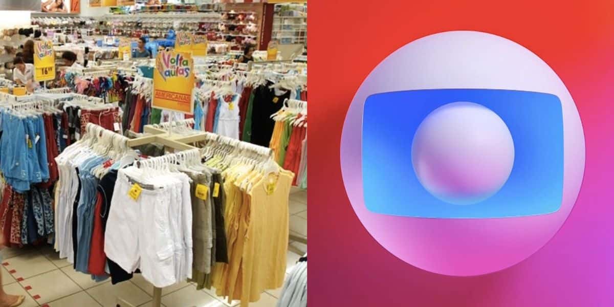 Varejista e logo Globo (Fotos: Reproduções / Internet)