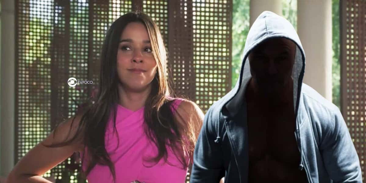 Berenice (Thati Lopes) e pai da forasteira em Terra e Paixão (Foto: Reprodução / Globo / Montagem TV Foco)
