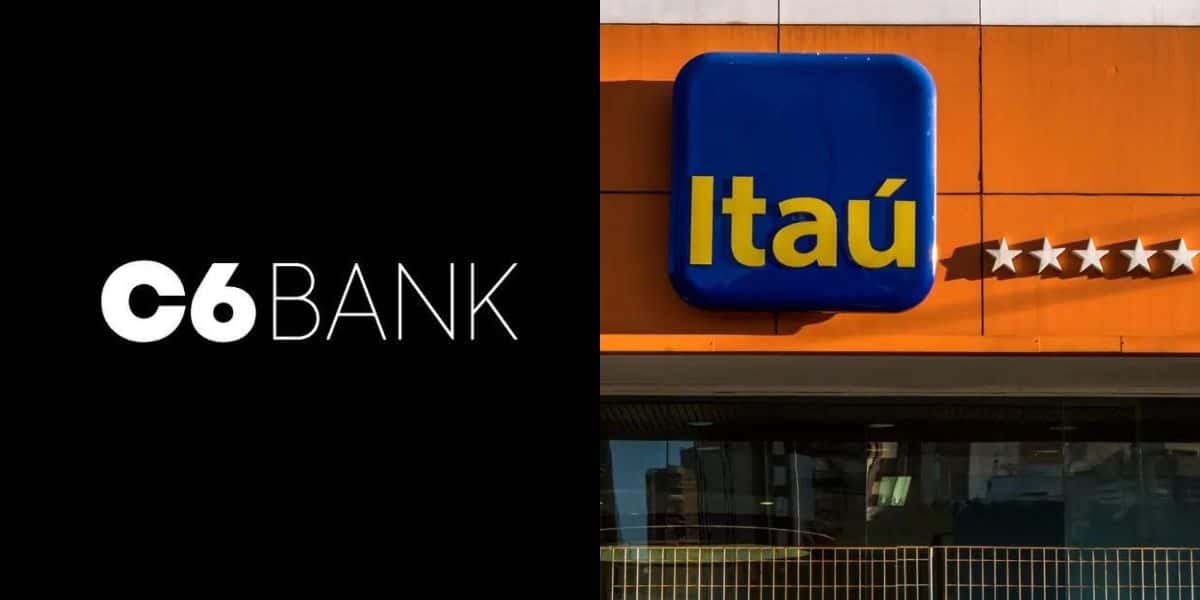 C6 Bank e Itaú. Foto: Reprodução/Internet