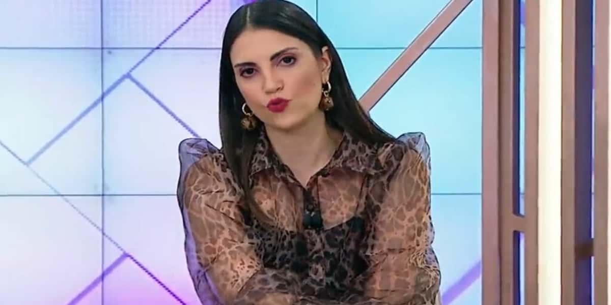 Chris Flores ficou estarrecida com declaração que ouviu no SBT (Foto: Reprodução SBT)