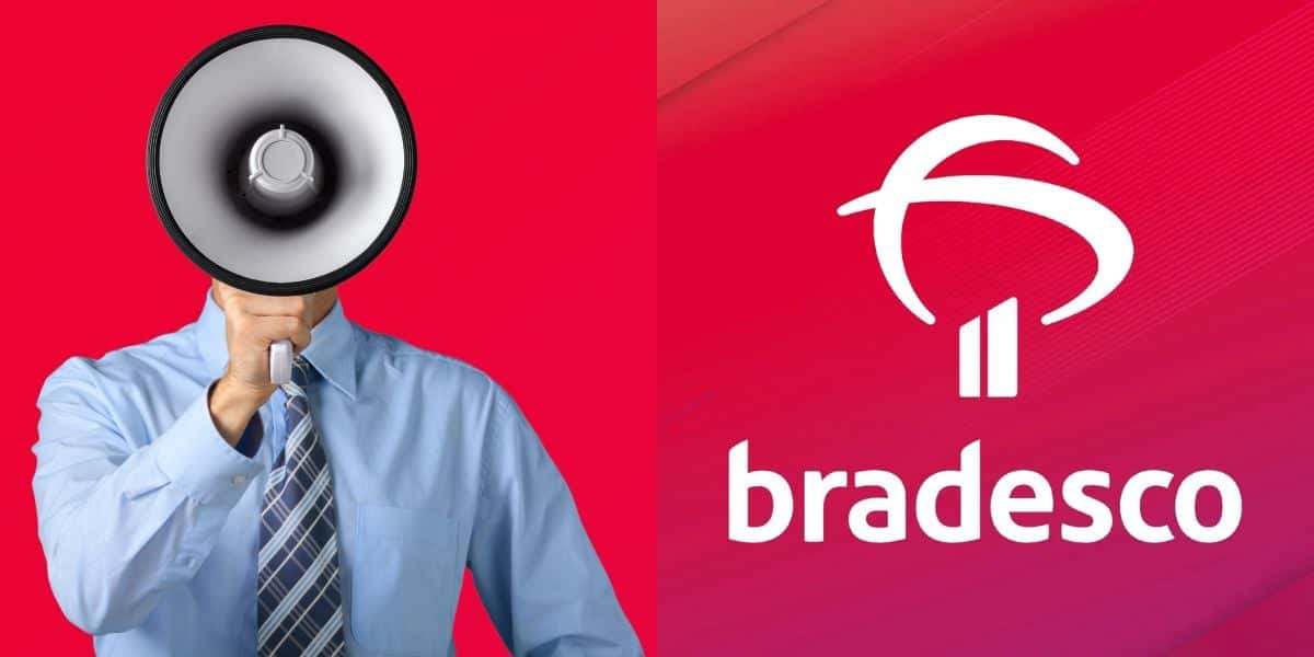 Comunicado do Bradesco (Foto: Reprodução / Internet / Montagem TV Foco)