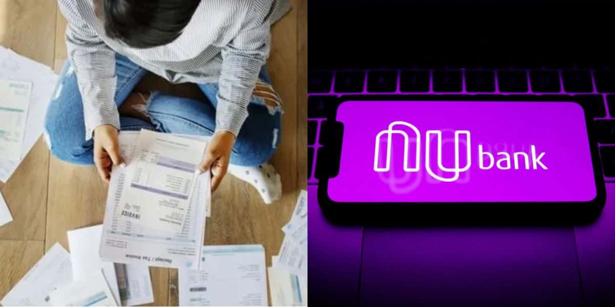Mulher com nome sujo e logo do Nubank (Foto: Reprodução / Internet / Montagem TV Foco)
