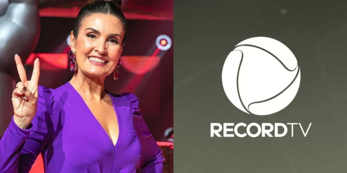 Fátima Bernardes ocupa lugar de apresentador no "The Voice Brasil" (Foto: Divulgação/TV Globo/Record)