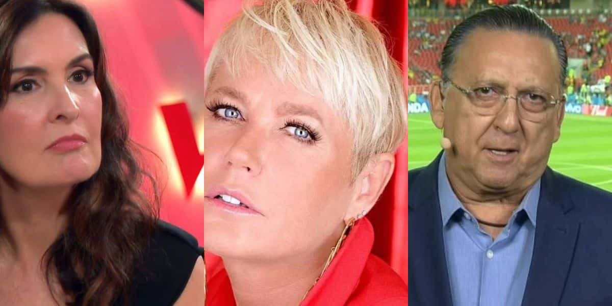 Fátima Bernardes, Xuxa e Galvão Bueno - Foto: Reprodução/TV FOCO