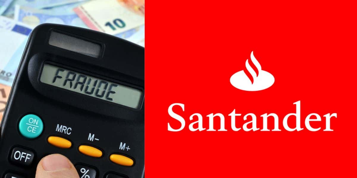 Fraude e logo do Santander (Foto: Reprodução / Internet)