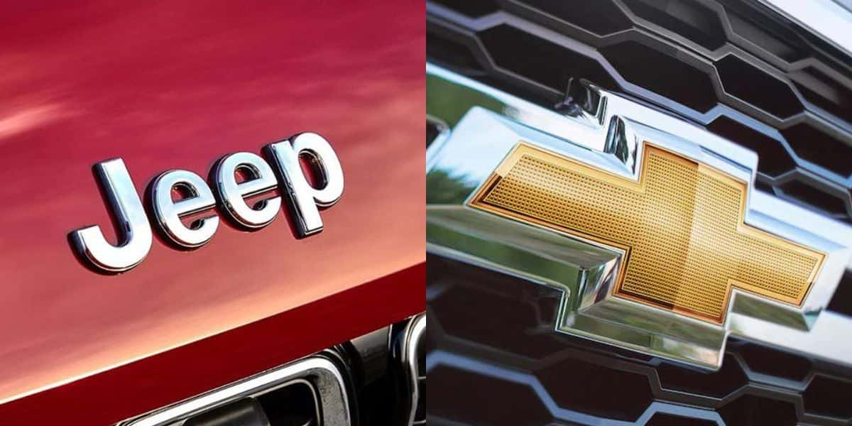 Jeep e Chevrolet. Foto: Reprodução/Internet