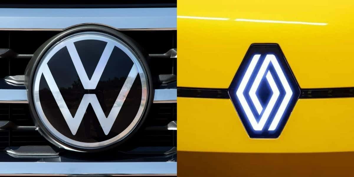 Renault e Volkswagen (Foto: Divulgação/VW/Renault)