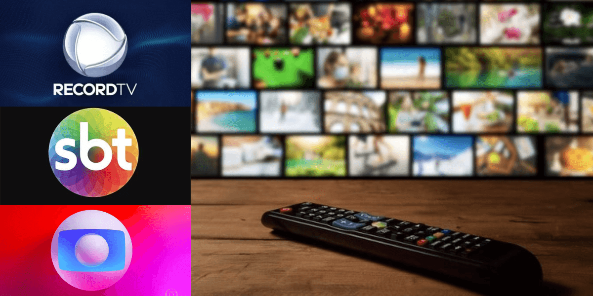 Novos canais de TV aberta atinge Globo, SBT e Record em cheio (Reprodução/Montagem TV Foco)