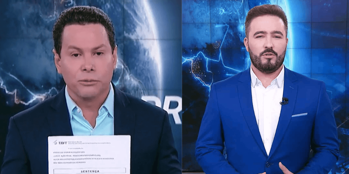 O Choro de Marcão do Povo e Felipe Malta no Primeiro Impacto (Reprodução/Montagem TV Foco)