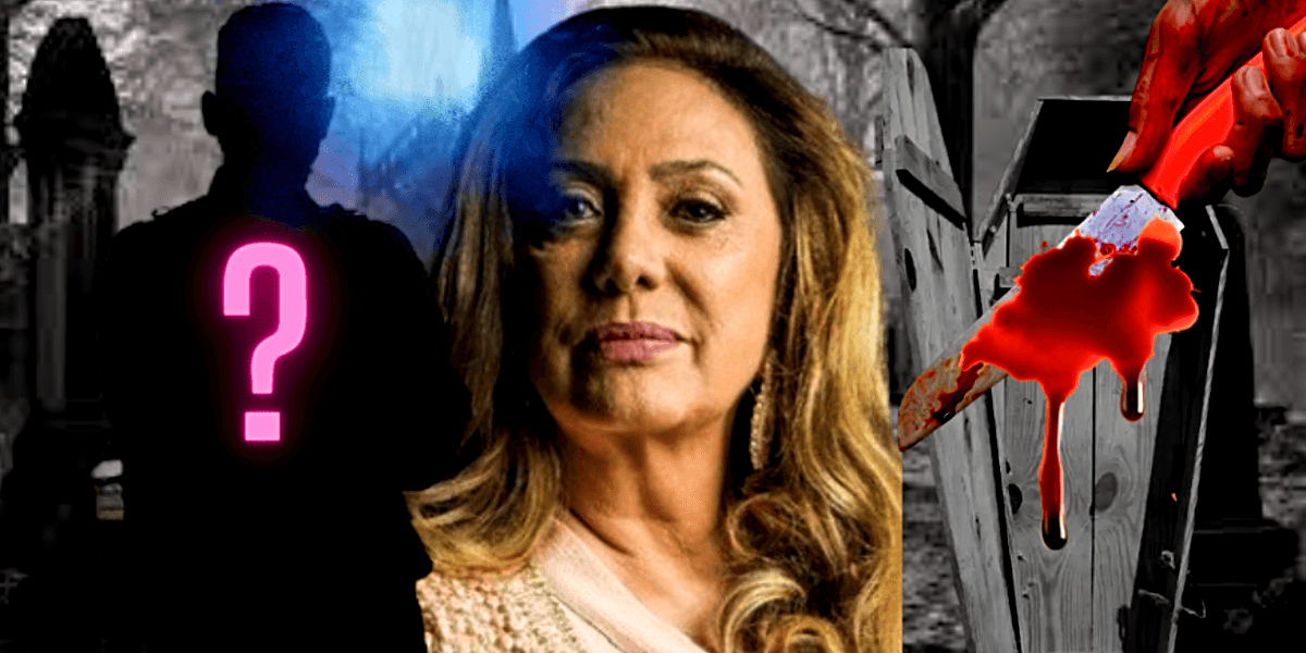 Agatha voltou do mundo dos mortos trazendo consigo segredos ainda mais obscuros, em "Terra e Paixão", novela da Globo (Foto Reprodução/Montagem/Tv Foco)