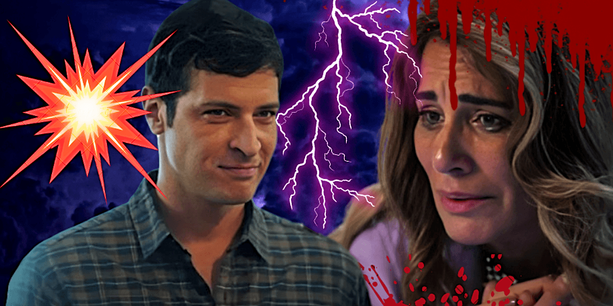 Irene pode ser aniquilada por Marino em "Terra e Paixão", novela da Globo (Foto Reprodução/Montagem/Tv Foco)