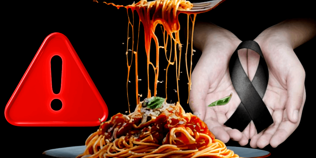 Jovem morre após comer macarrão e você PRECISA ficar em alerta (Foto Reprodução/Montagem/Tv Foco)