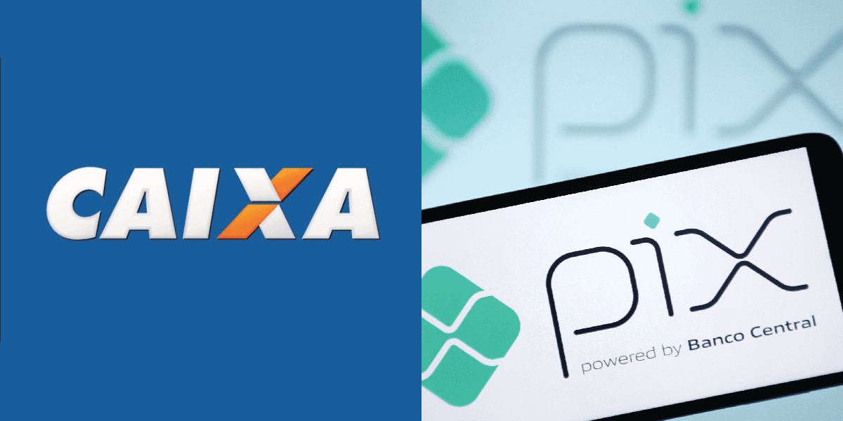 PIX e Caixa (Reprodução/Montagem TV Foco)