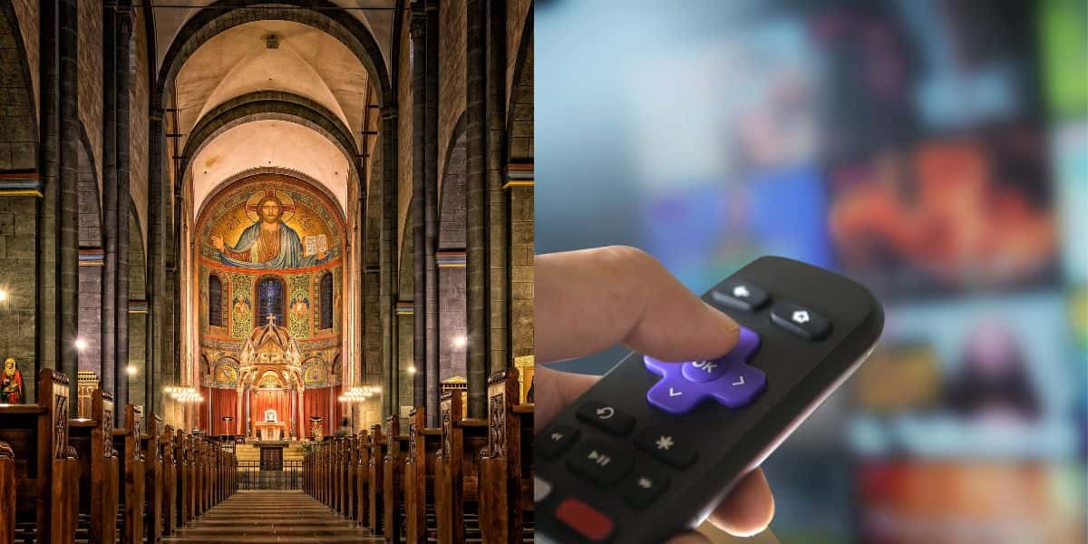 Igreja e emissora de TV (Reprodução - Internet)