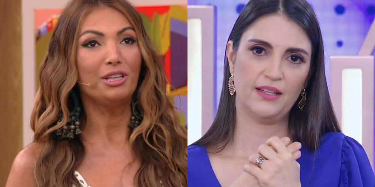 Patrícia Poeta Chris Flores - Montagem TVFOCO