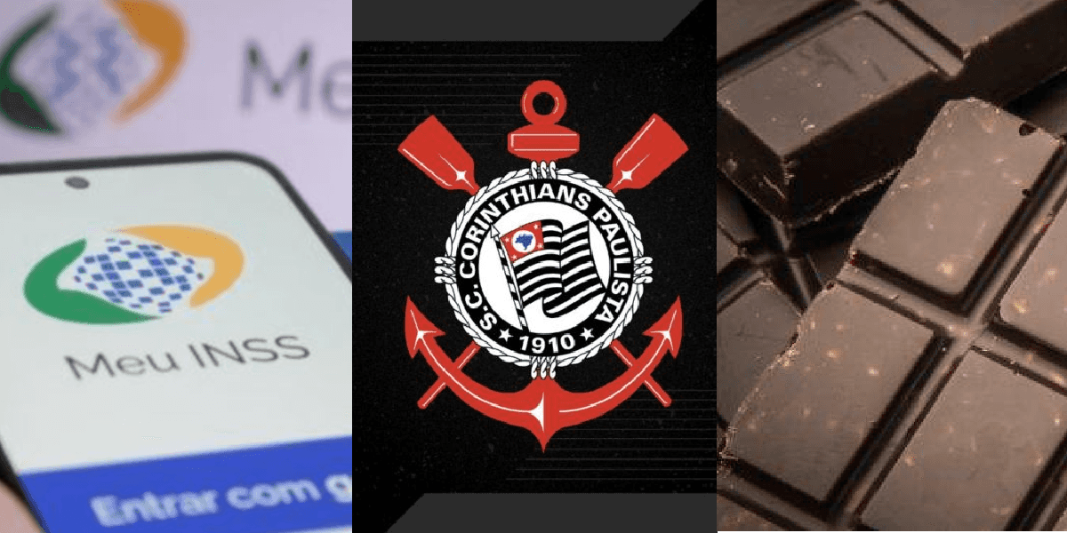 INSS, símbolo do Corinthians e chocolate (Foto: Reprodução/ Internet)