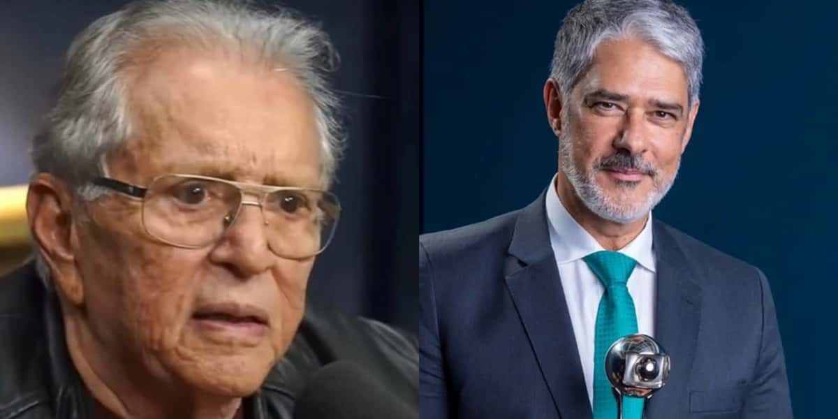 Carlos Alberto de Nóbrega falou sobre William Bonner em podcast (Foto: Reprodução / Montagem TV Foco)