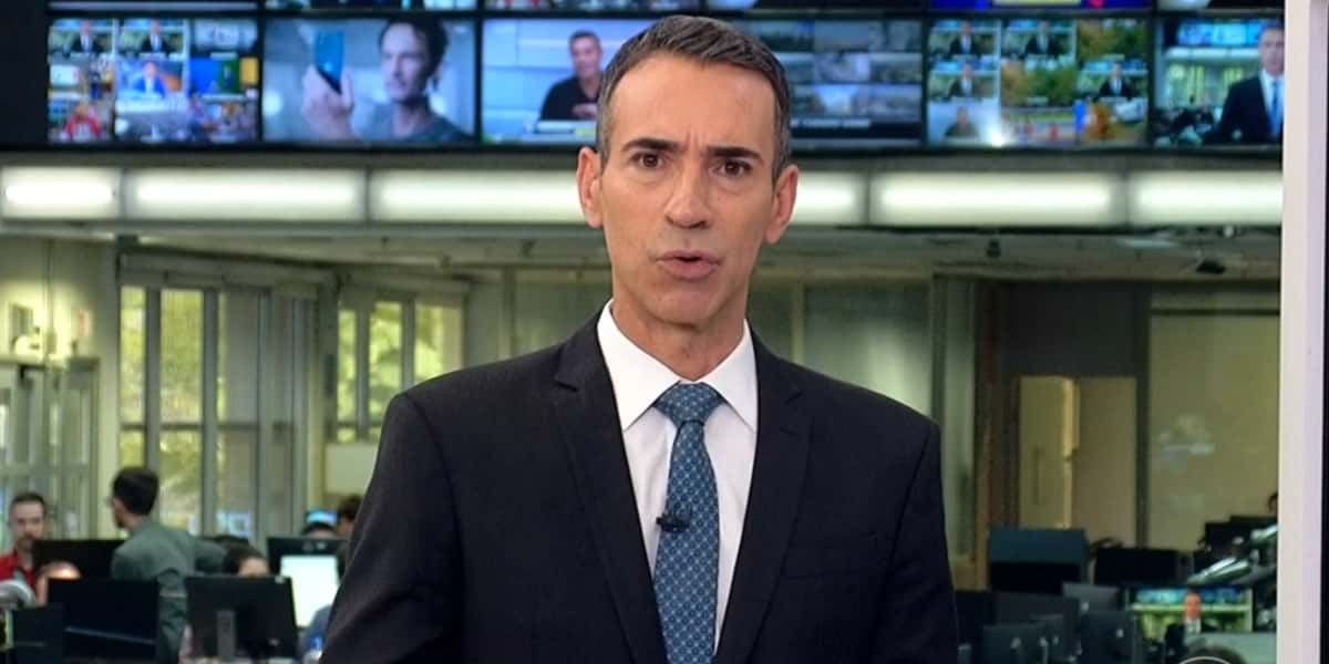 César Tralli garantiu boa audiência com o "Jornal Hoje" (Foto: Reprodução/TV Globo)