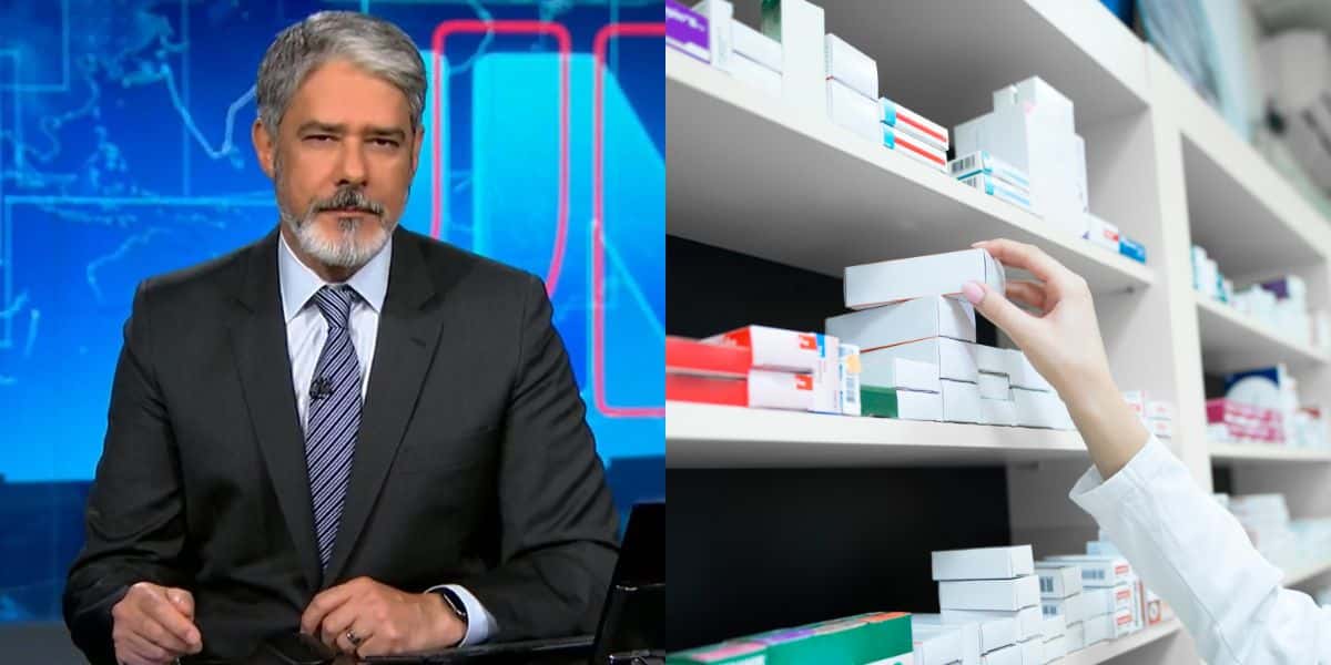 Jornal Nacional expõe nova regra da Anvisa envolvendo farmácias. Foto: Reprodução/Internet