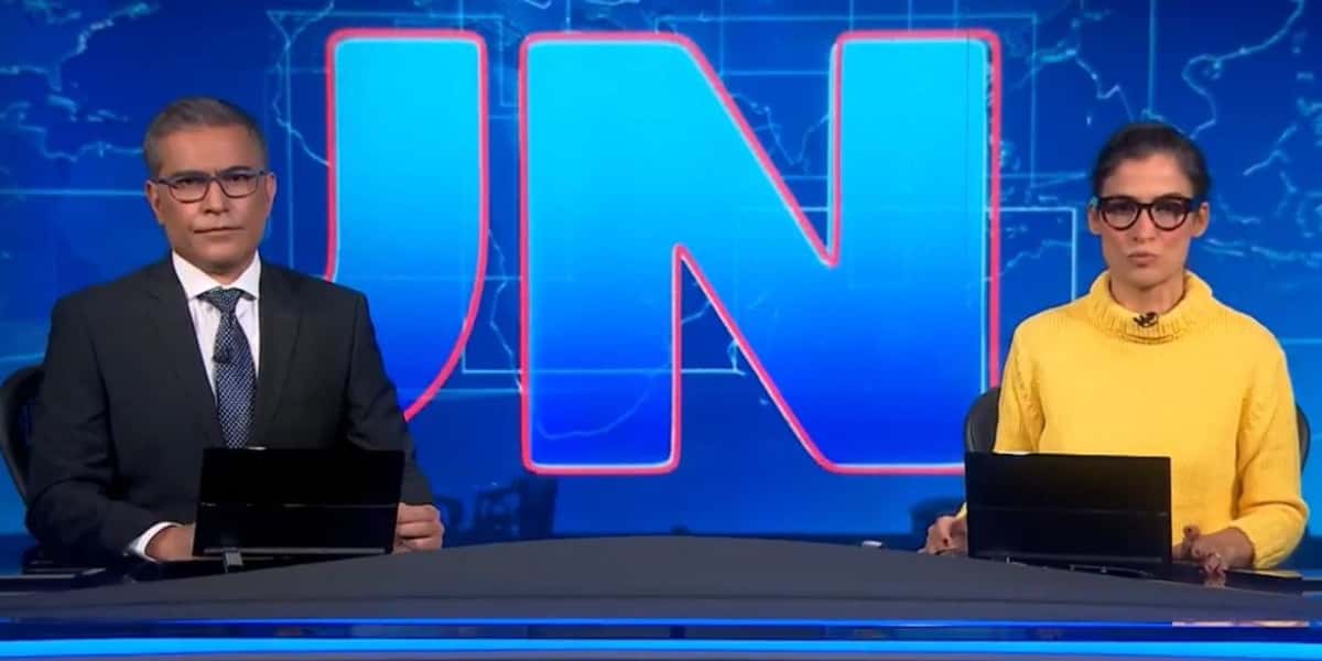 "Jornal Nacional" atingiu alta audiência mesmo sem Bonner (Foto: Reprodução/TV Globo)