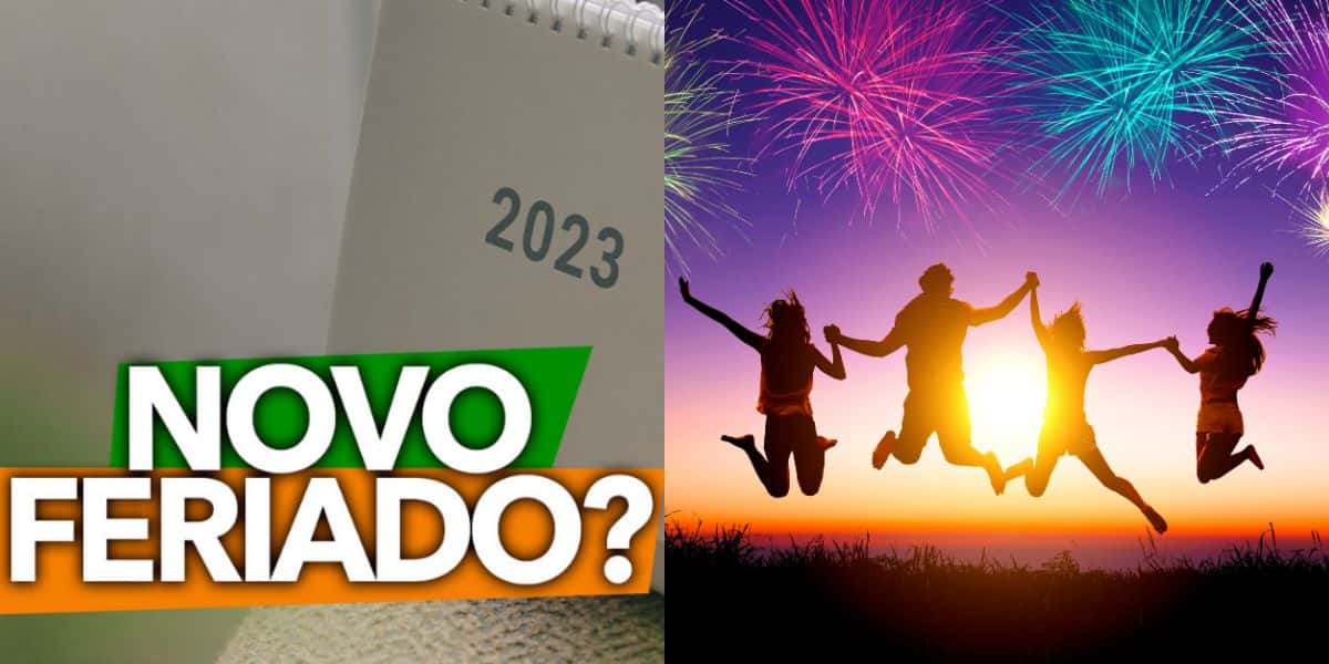 Novo feriado nacional e pessoas comemorando (Foto: Reprodução / Internet)
