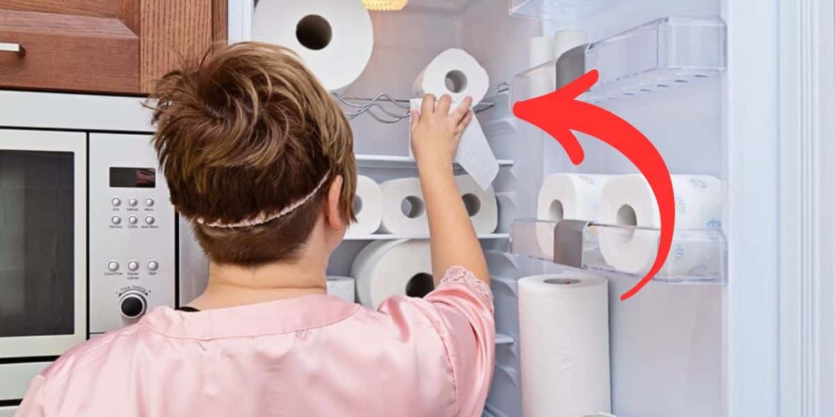 Donas de casa estão usando papel higiênico na geladeira (Foto: Internet)