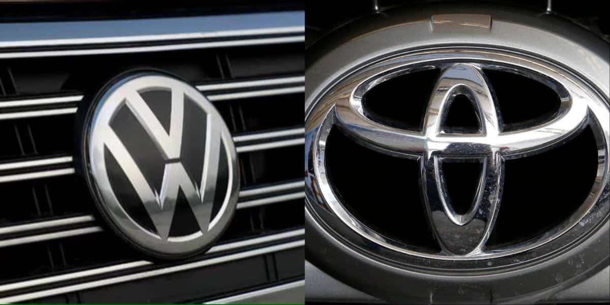 Volkswagen e Toyota - Foto: Reprodução/Internet