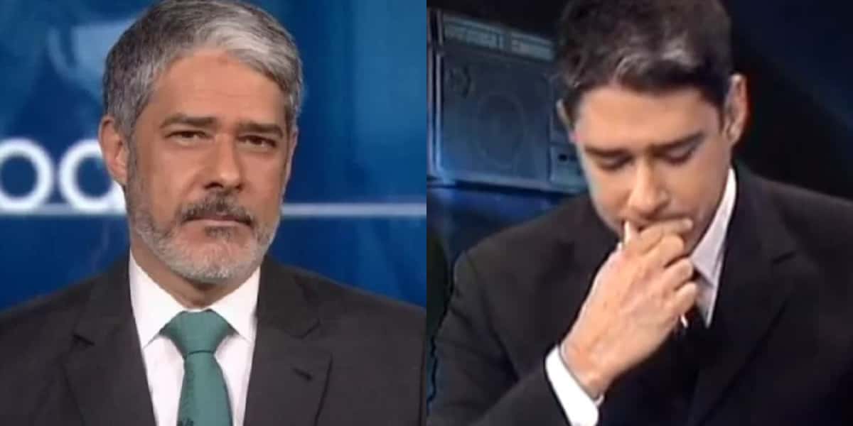 Bonner chorou ao noticiar morte na Globo (Foto: JN)