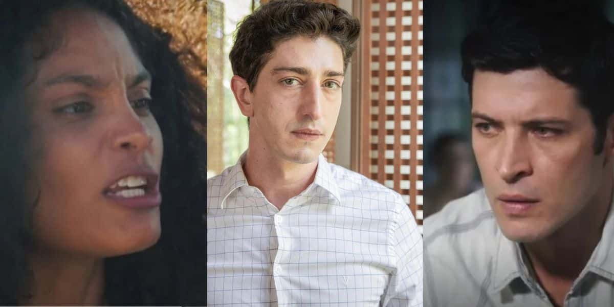 Aline, Daniel e Marino em Terra e Paixão - Fotos: Globo