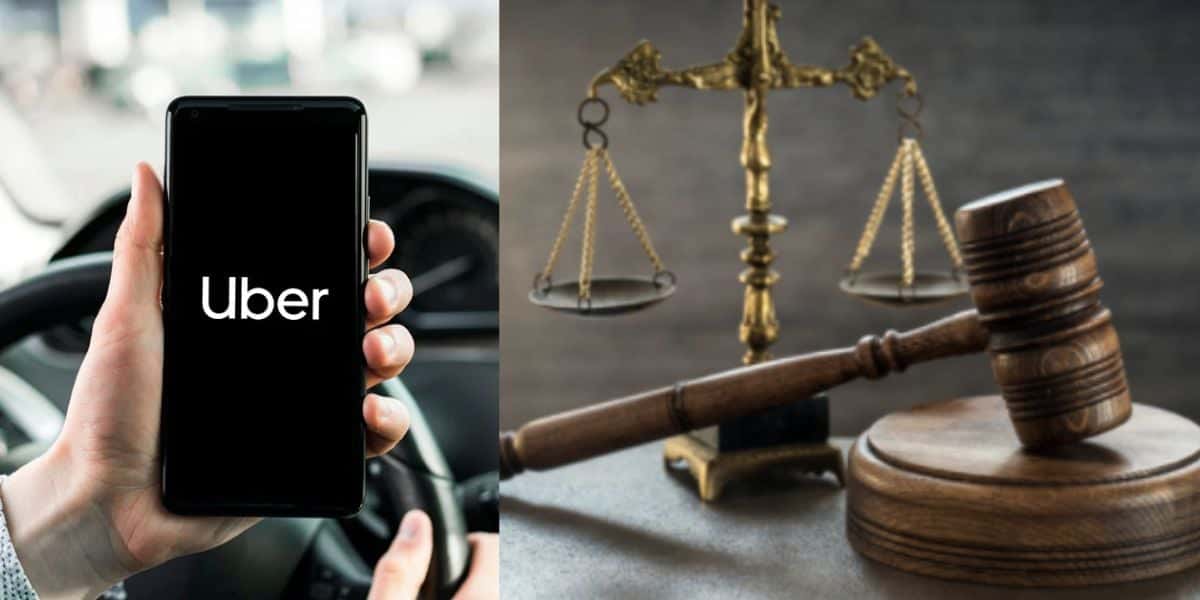Aplicativo da Uber e Justiça (Fotos: Reproduções / Internet)