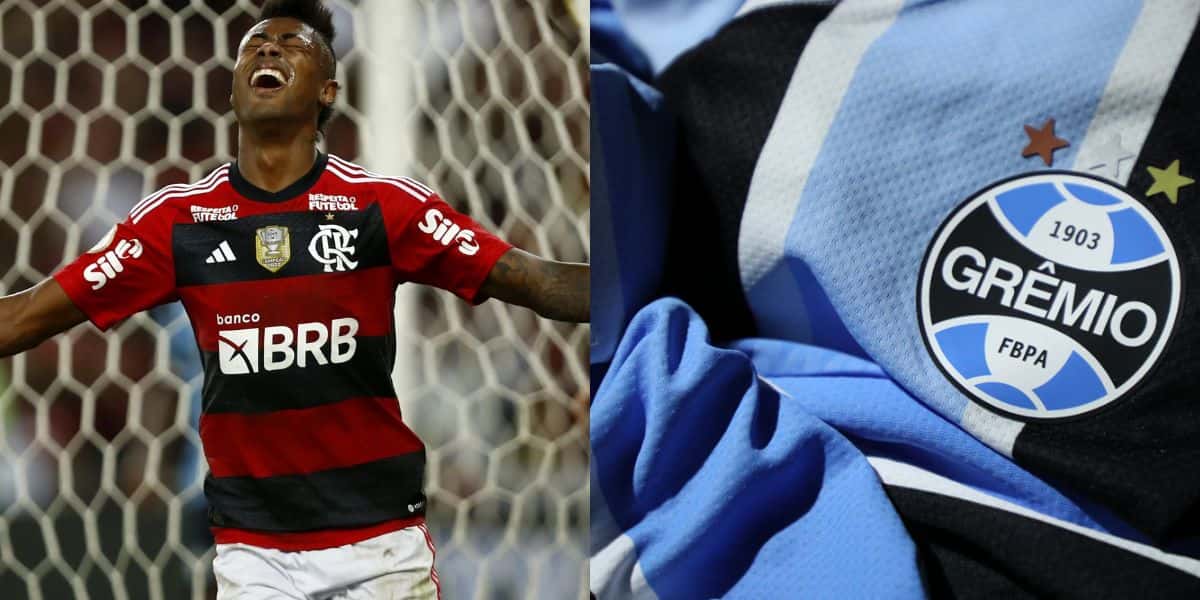 Bruno Henrique e Grêmio (Reprodução - Internet)