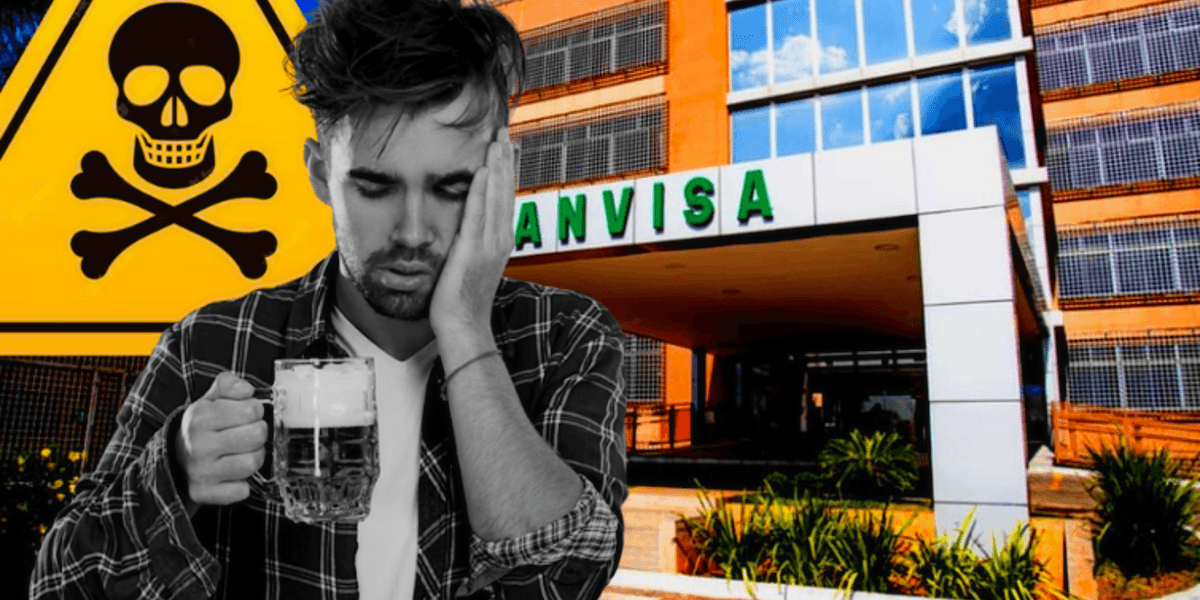 Cerveja amada tomou proibição da ANVISA após grave consequências causadas por intoxicação (Foto Reprodução/Montagem/Tv Foco)