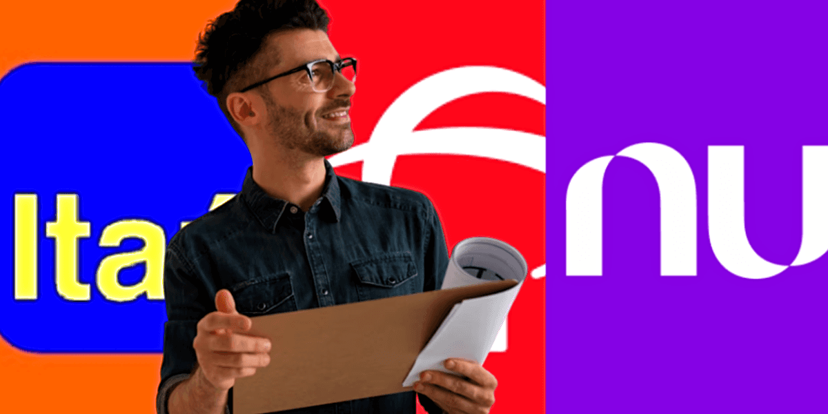 Bancos como Itaú, Bradesco e Nubank oferecem vagas incríveis de emprego (Foto Reprodução/Montagem/Tv Foco)