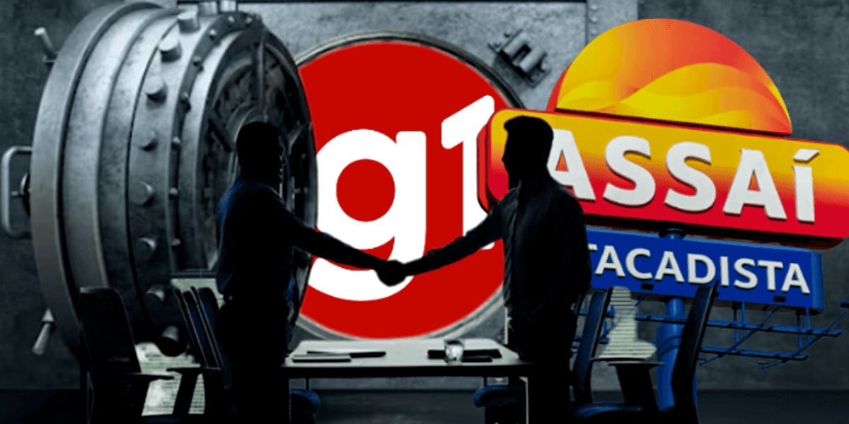 A Globo noticiou o estouro de cofres do Assaí atacadista ao comprar rival (Foto Reprodução/Montagem/Tv Foco)