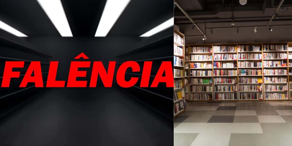 Falência e livraria (Reprodução - Internet)