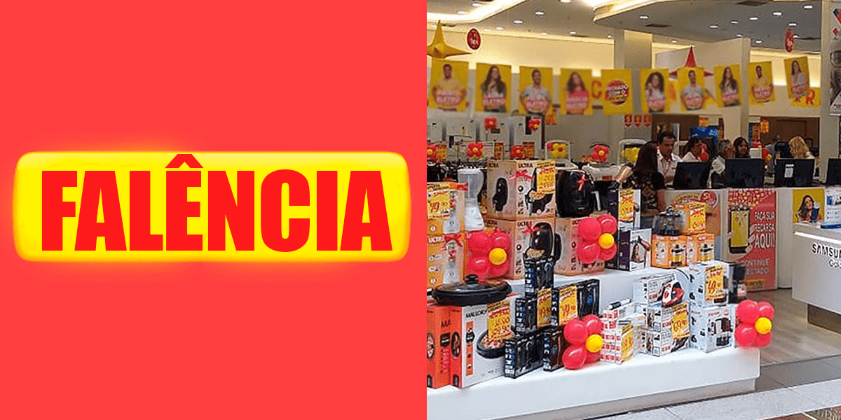 Gigante loja tradicional teve falência decretada (Foto: Montagem, TV Foco)