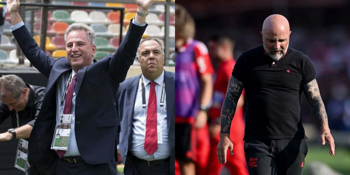 Landim, Braz e Sampaoli (Reprodução - Internet)