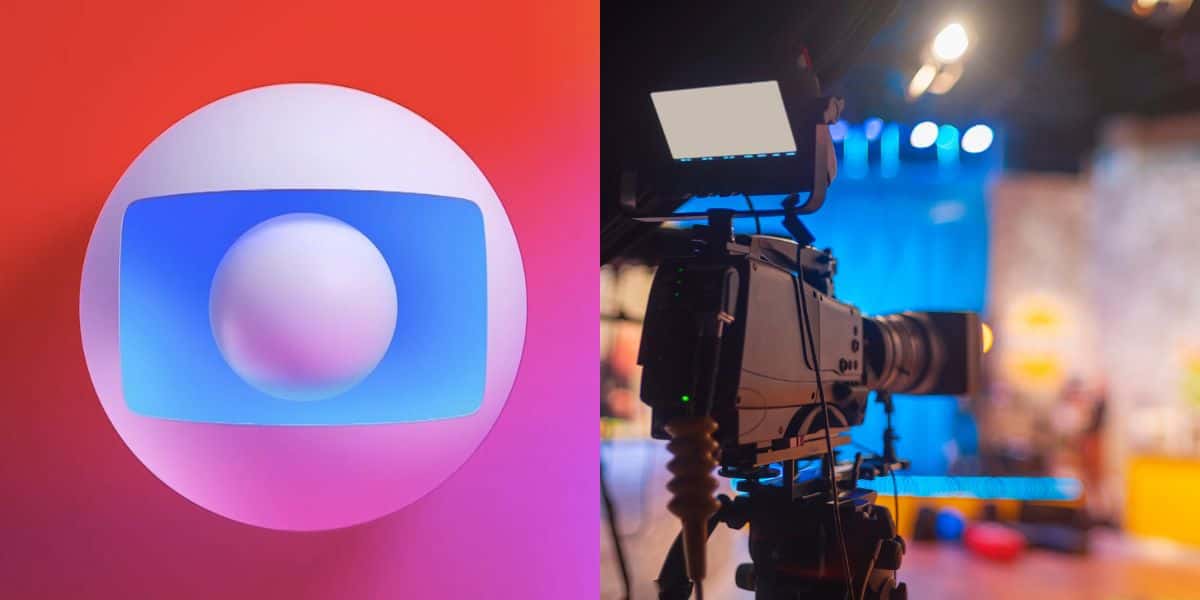 Logo Globo e estúdio de TV (Fotos: Reproduções / Internet / Canva)