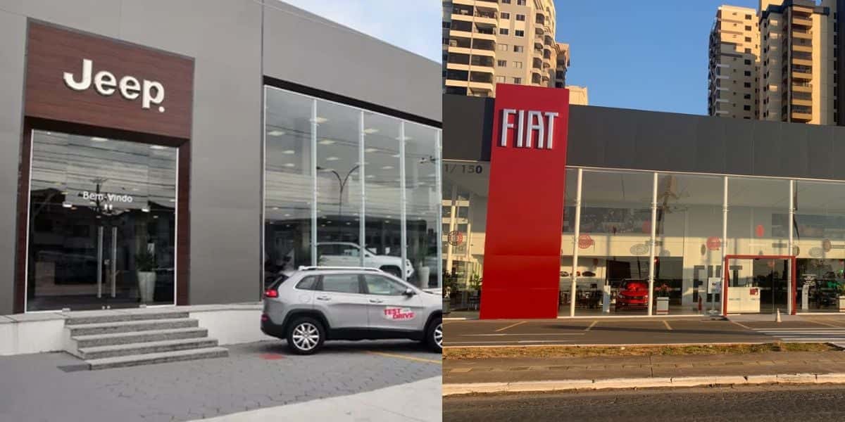 Loja da Jeep / Loja da Fiat - Montagem TVFOCO