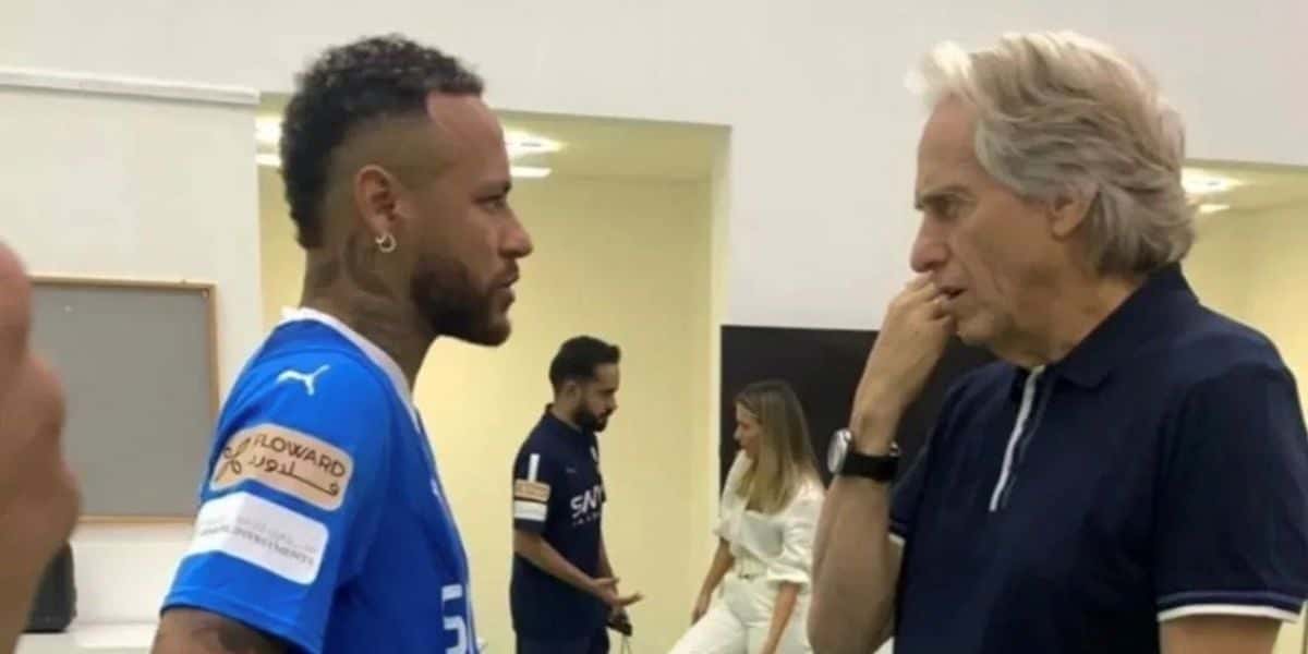 Neymar e Jorge Jesus (Reprodução - Internet)