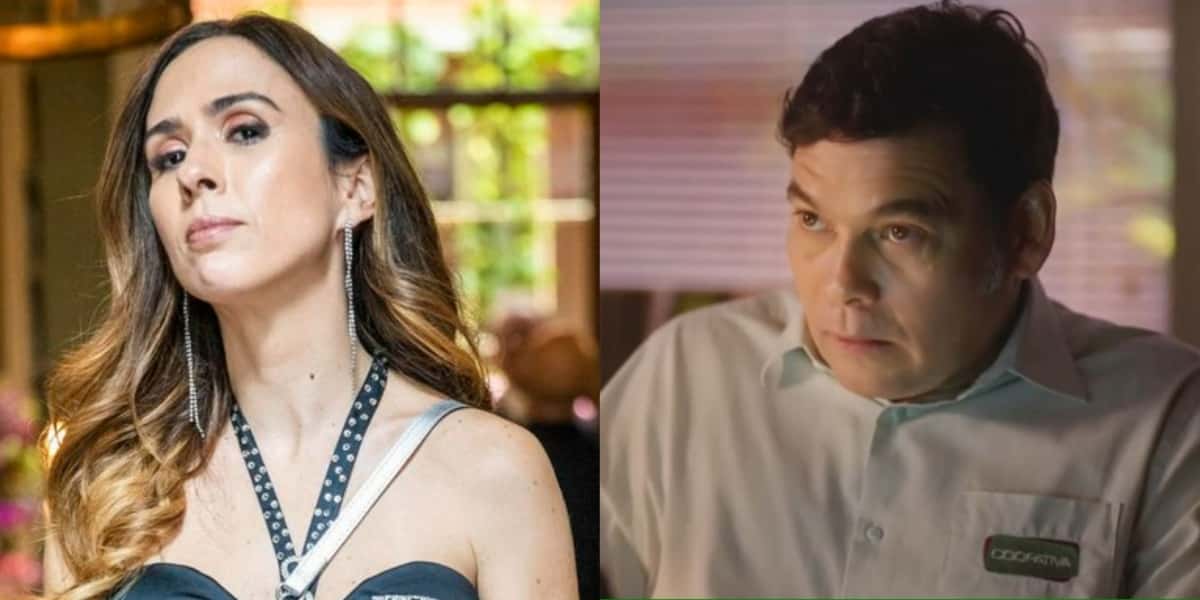 Anely (Tata Werneck) será exposta por Tadeu (Claudio Gabriel) em "Terra e Paixão" (Foto: Reprodução/TV Globo)